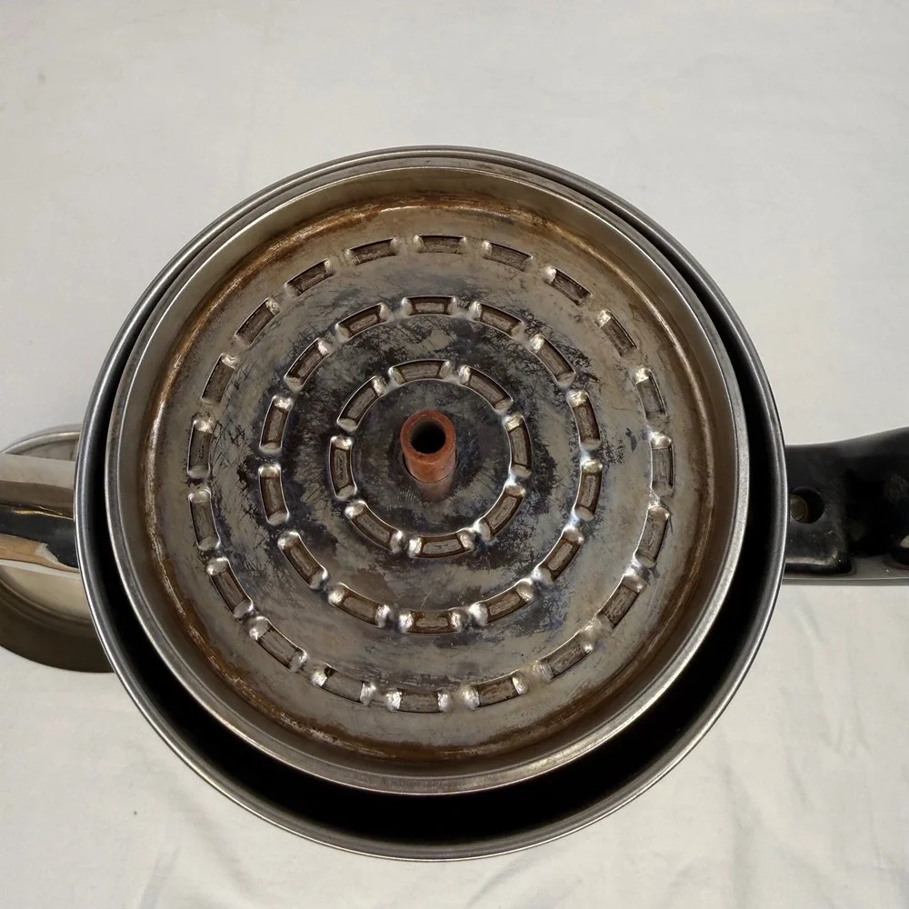 Vintage General Electric 10 Cup Chrome Electric Coffee Percolator GE Pot Retro